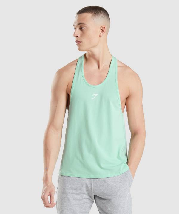 Panske Tielko Gymshark Critical Stringer Modre | QB0835492
